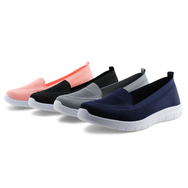 Womens Breathable Knit Loafers