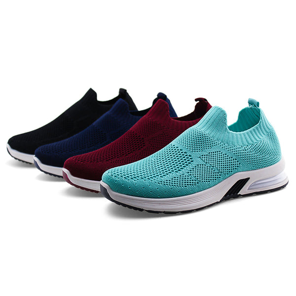 Women Knit Breathable Air Cushion Sneakers